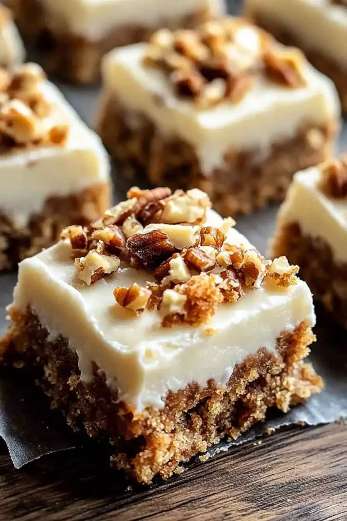 Decadent Carrot Cake Bars