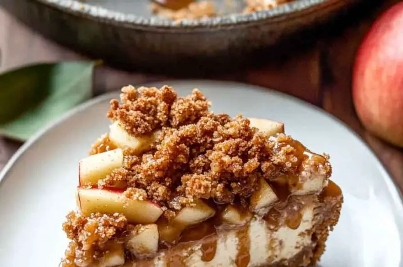 Easy Caramel Apple Cheesecake