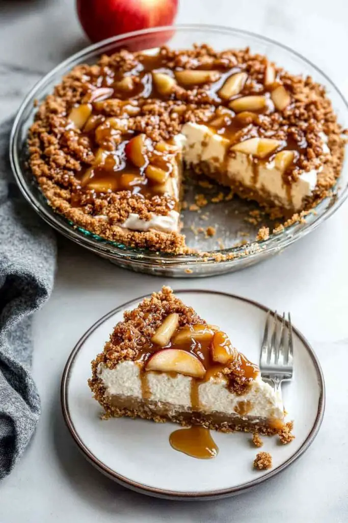 Easy Caramel Apple Cheesecake