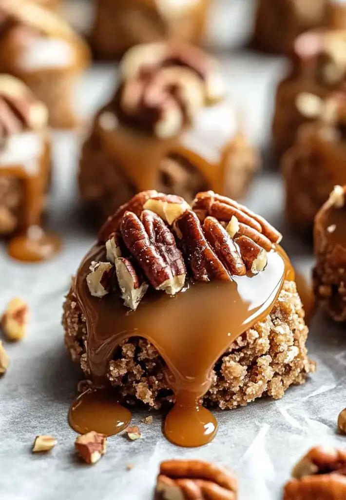 extra Pecan Caramel Bites
