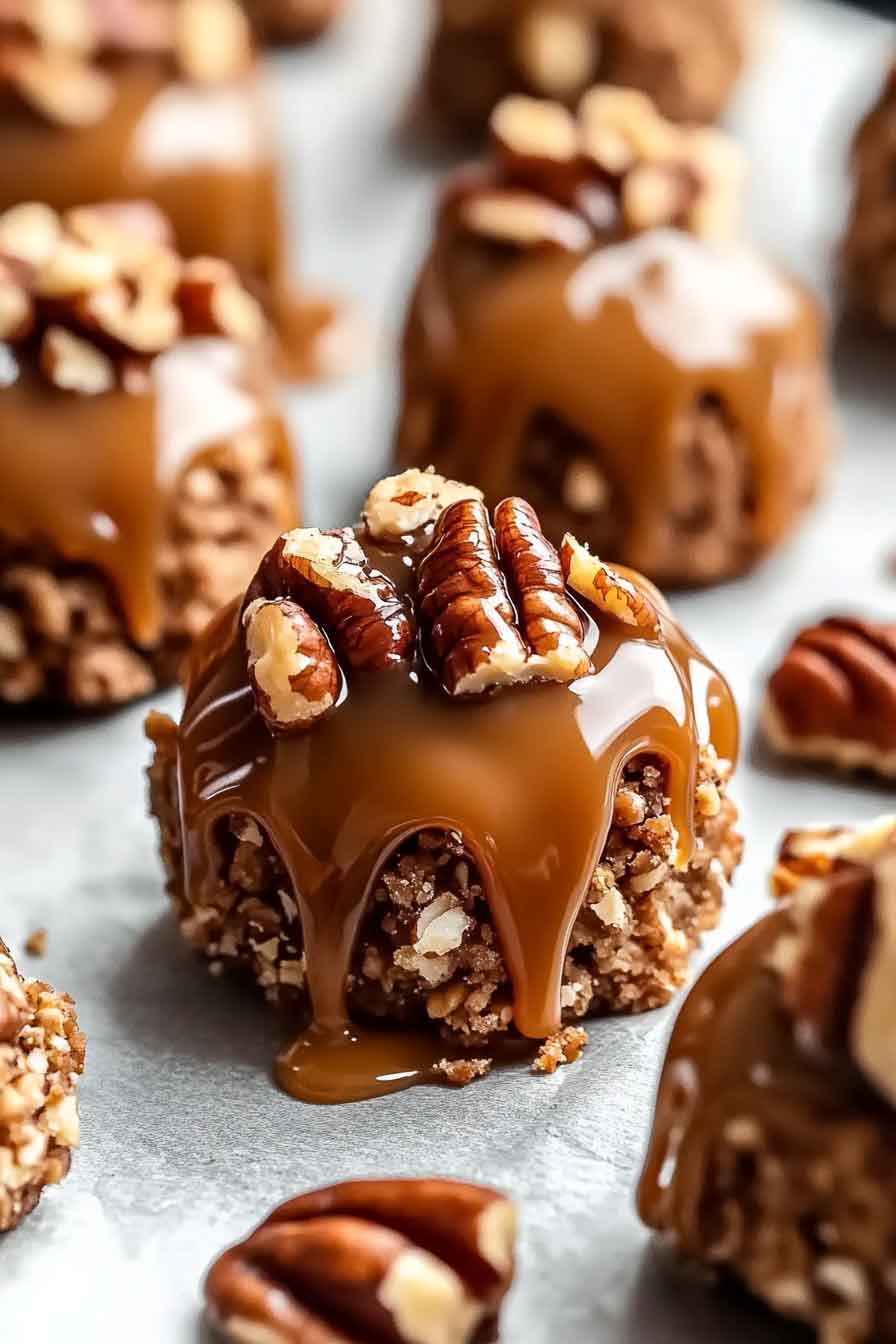 extra Pecan Caramel Bites
