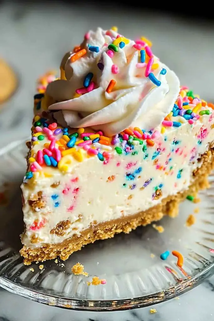 How to Make Funfetti Cookie Topped Cheesecake