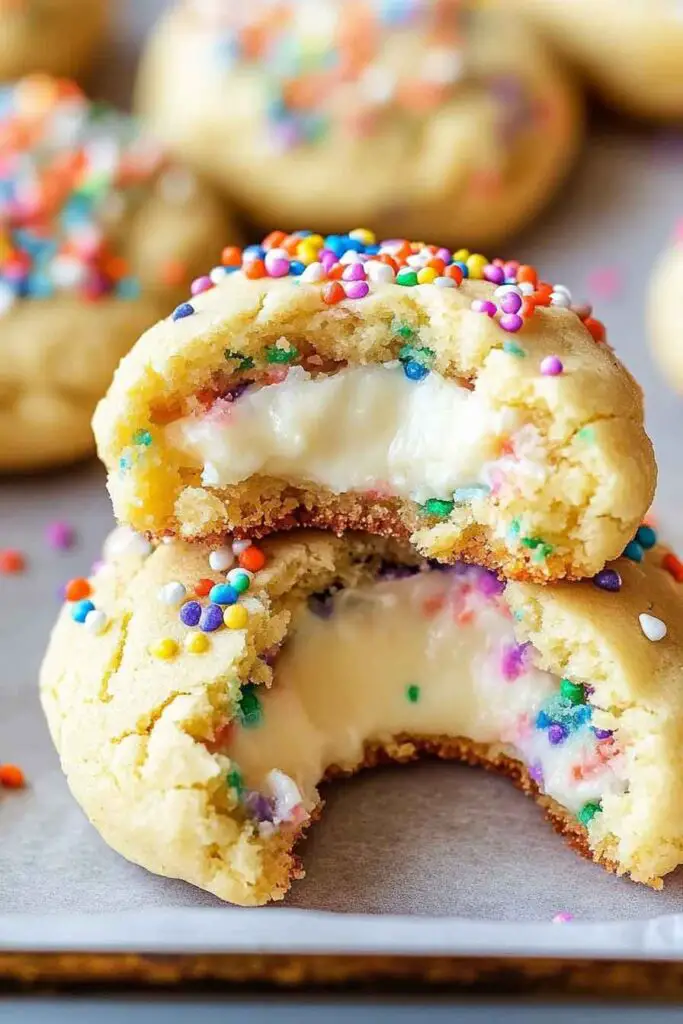How to Make Funfetti Stuffed Cheesecake Cookies