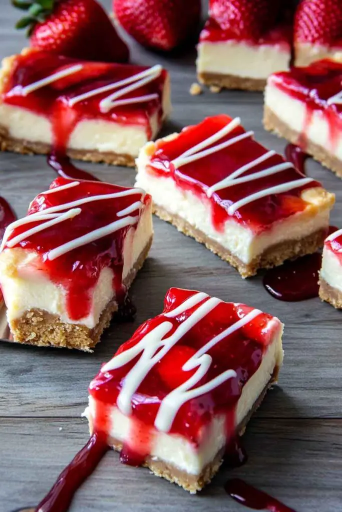 Philadelphia Strawberry Cheesecake Bars