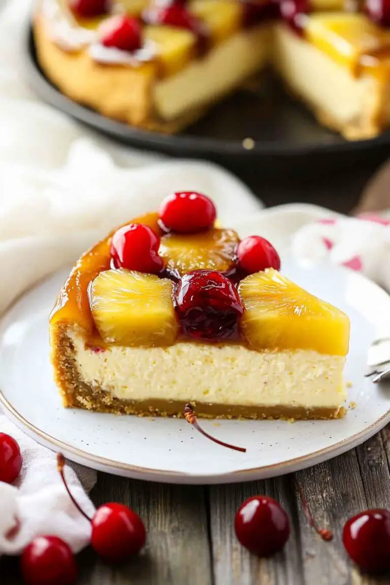 Pineapple Upside Down Cheesecake