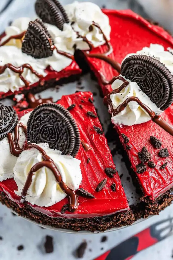 How to Make Red Velvet Oreo Cheesecake