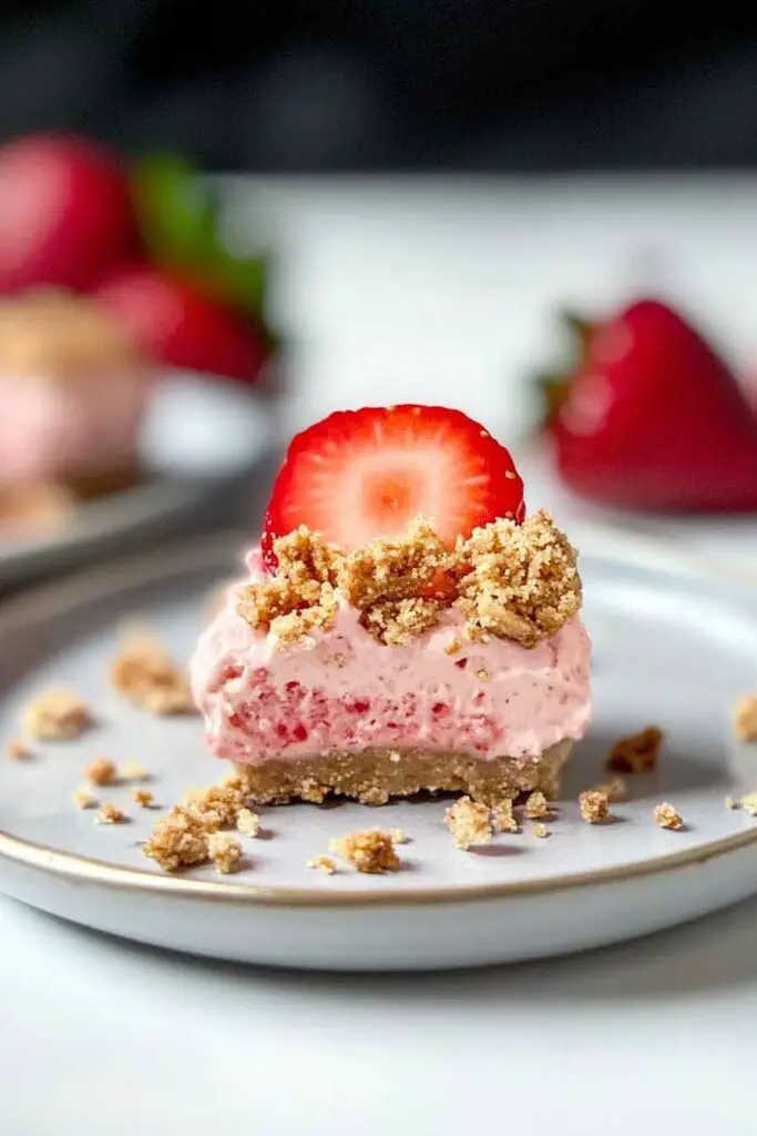 Storing Strawberry Crunch Cheesecake Bites