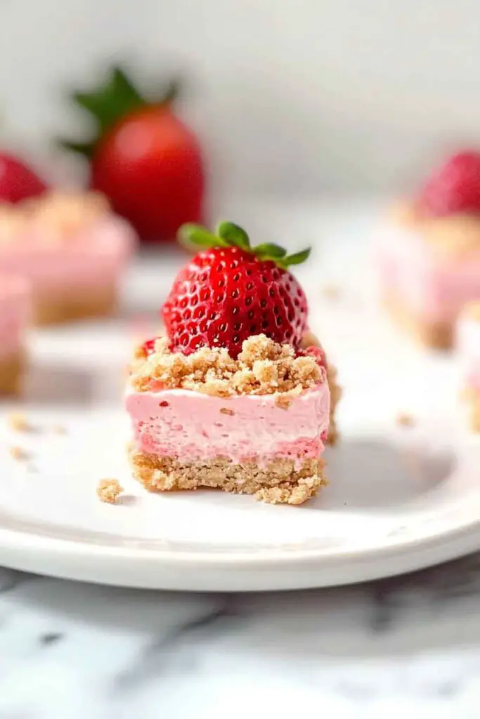 How to Make Strawberry Crunch Cheesecake Bites