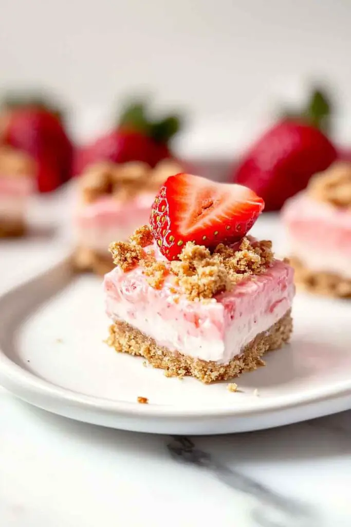 Strawberry Crunch Cheesecake Bites