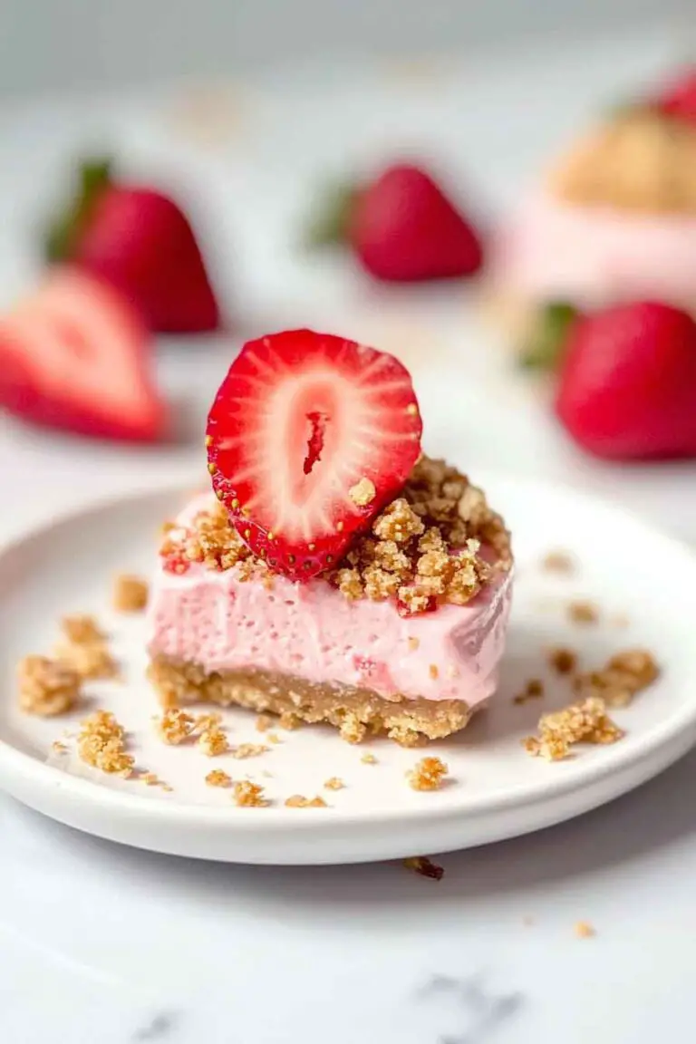 Strawberry Crunch Cheesecake Bites