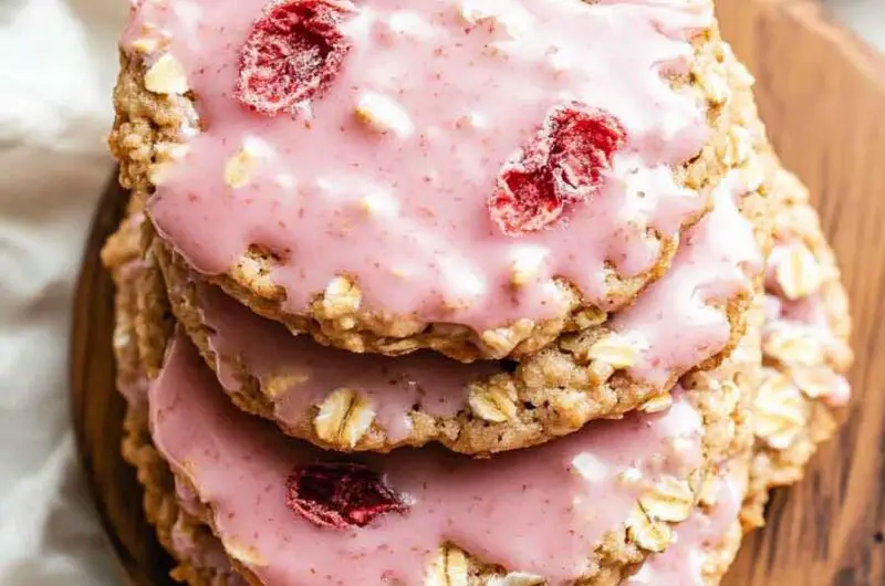 Strawberry Oatmeal Cookies Icing