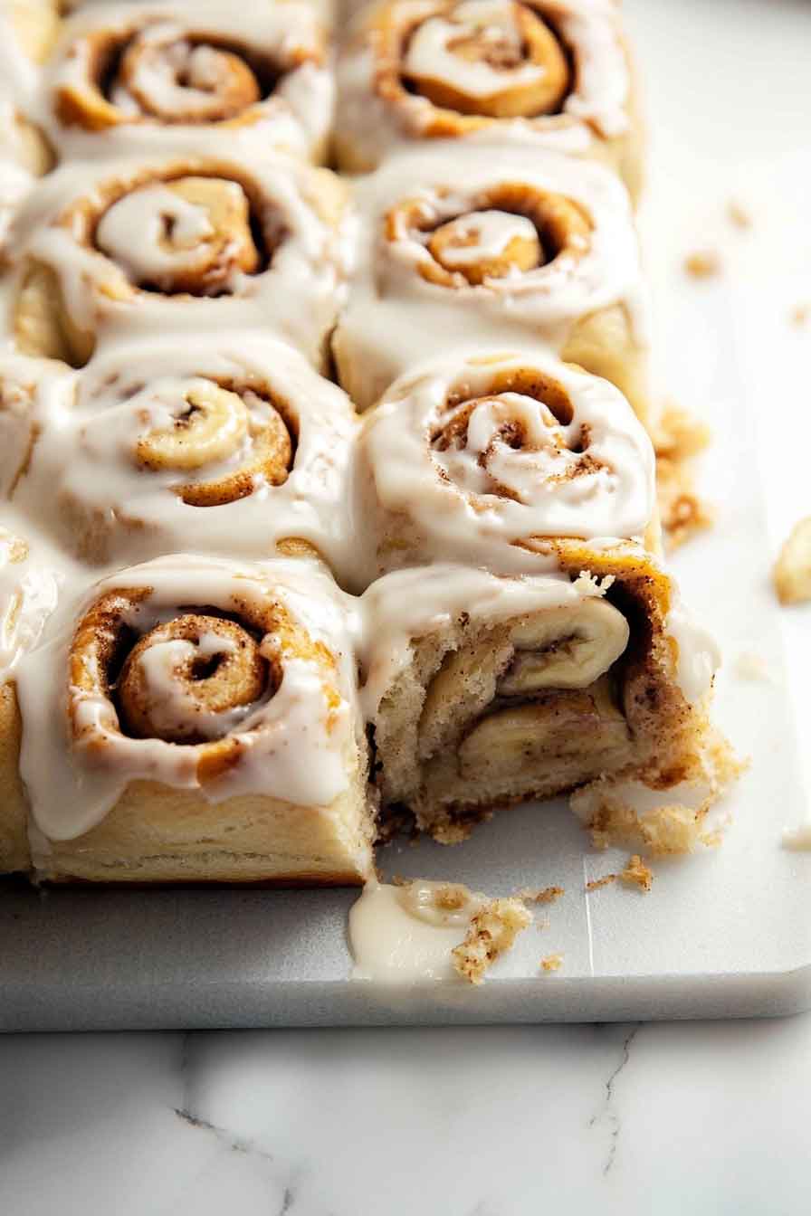 Banana Bread Cinnamon Rolls