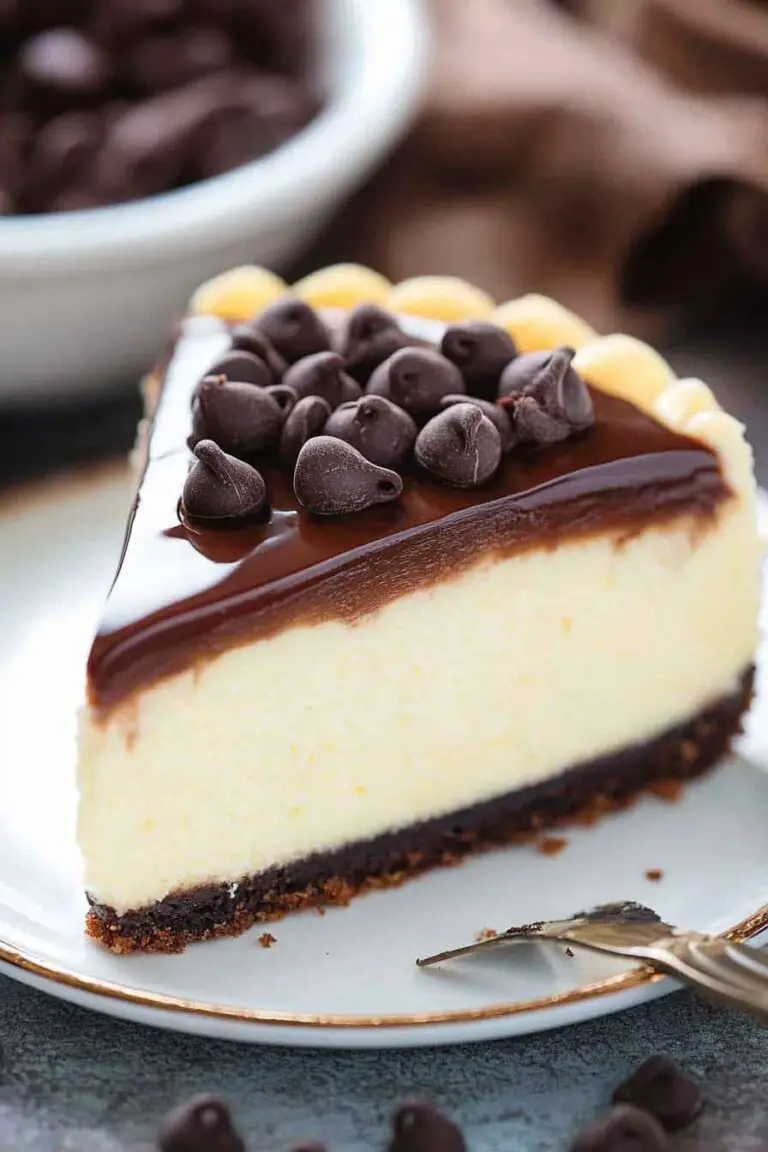 Boston Cream Pie Cheesecake
