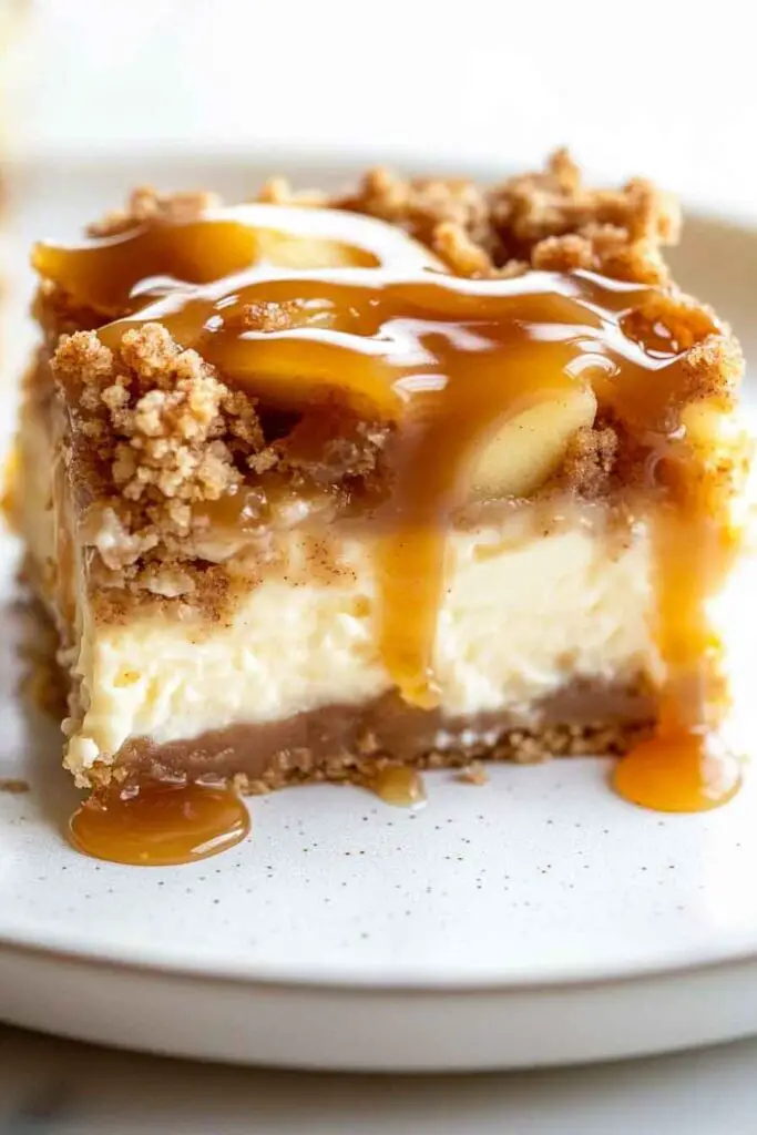 How to Make Caramel Apple Cheesecake Bars
