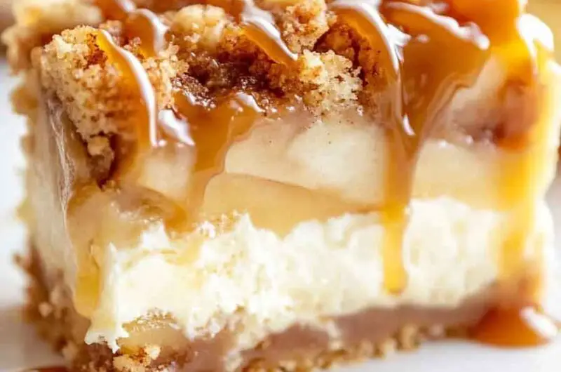 Caramel Apple Cheesecake Bars