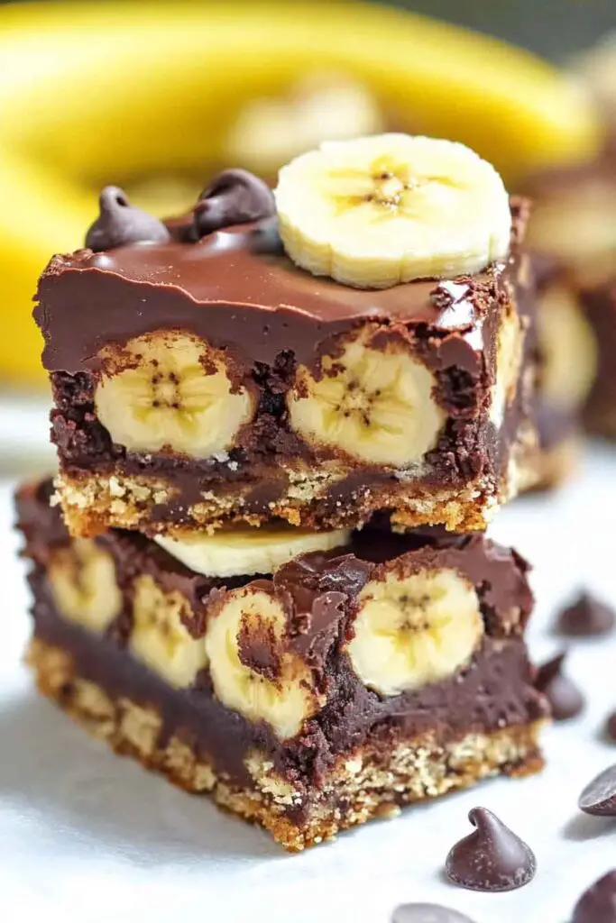 Ingredients for Chocolate Covered Banana Brownies