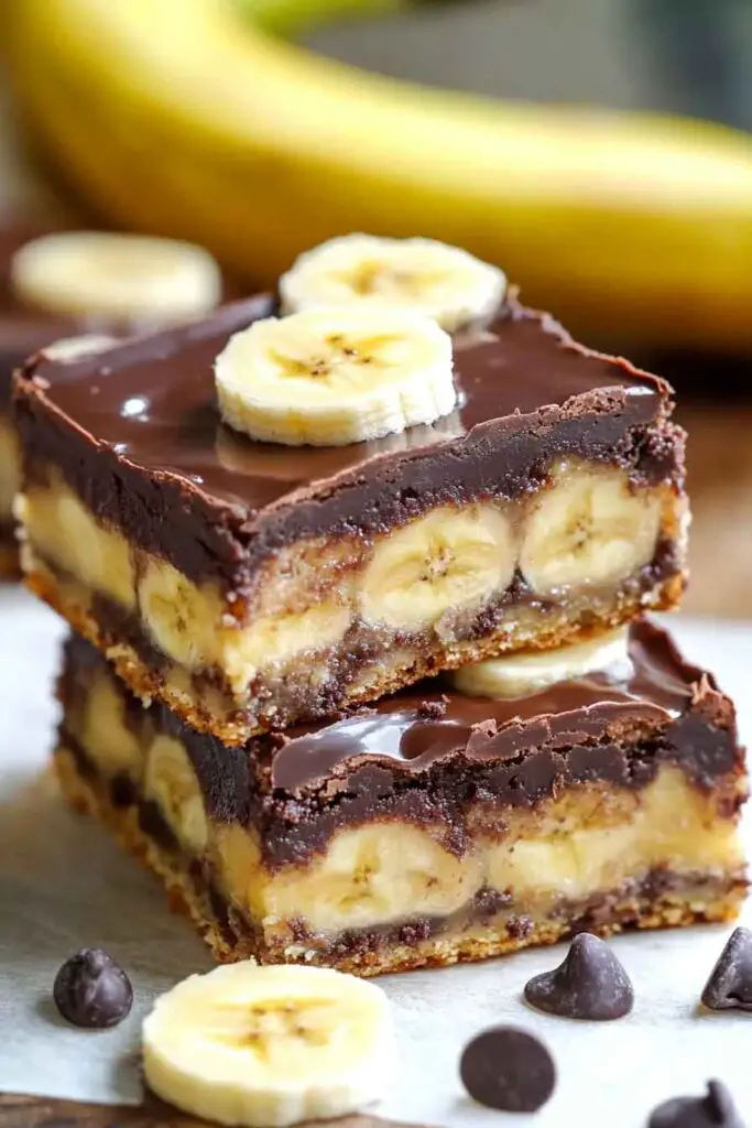 Chocolate Covered Banana Brownies