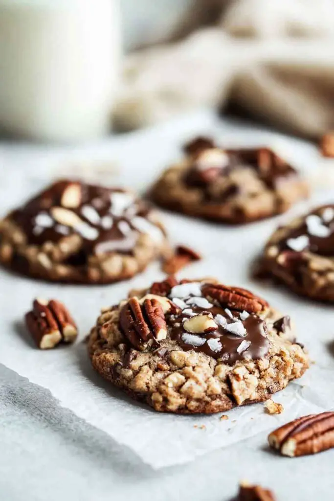 Ingredients for Chocolate Pecan Coconut Cookies