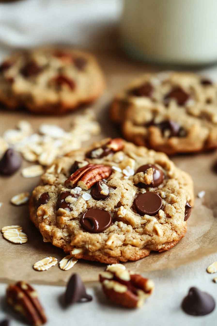 Chocolate Pecan Coconut Cookies