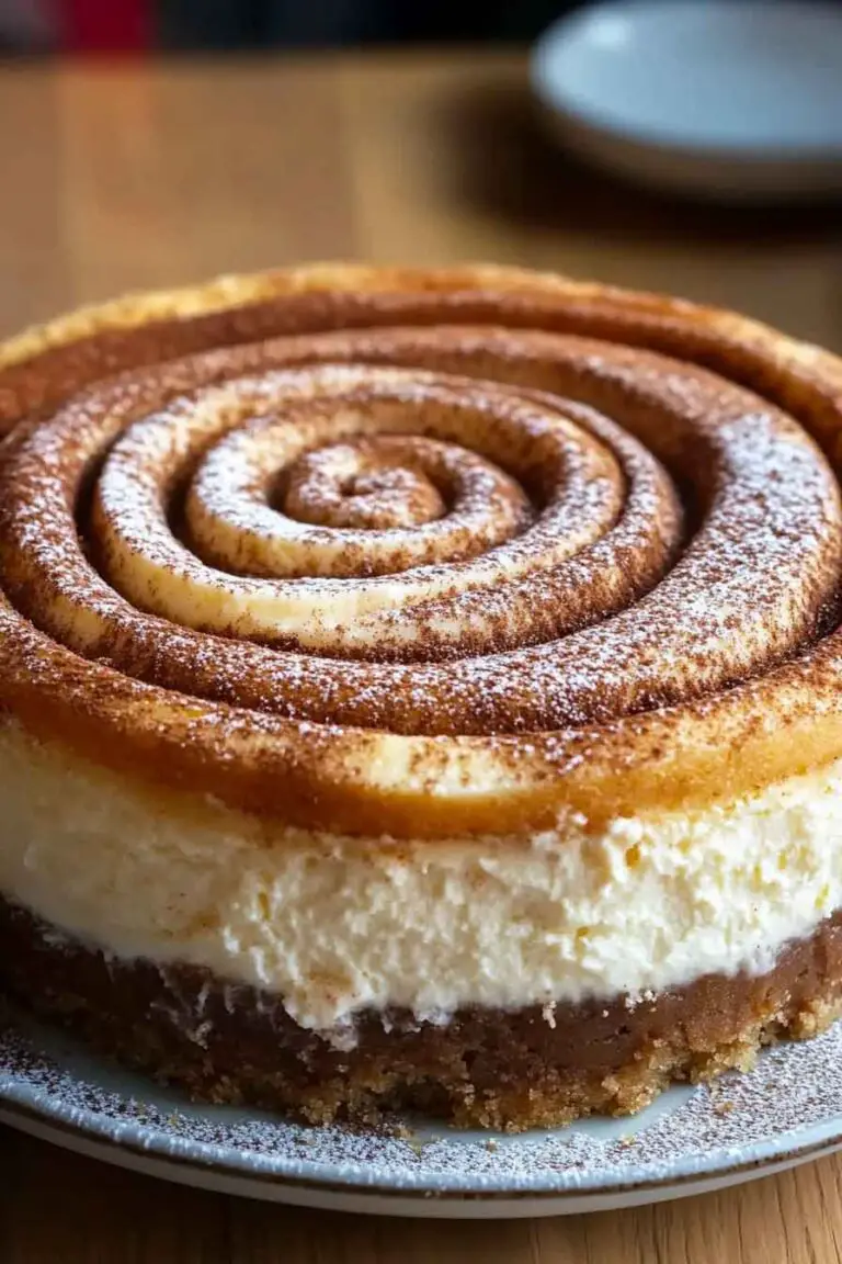 Cinnamon Roll Honeybun Cheesecake