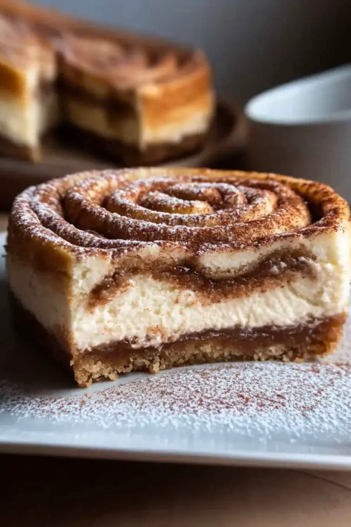Cinnamon Roll Honeybun Cheesecake