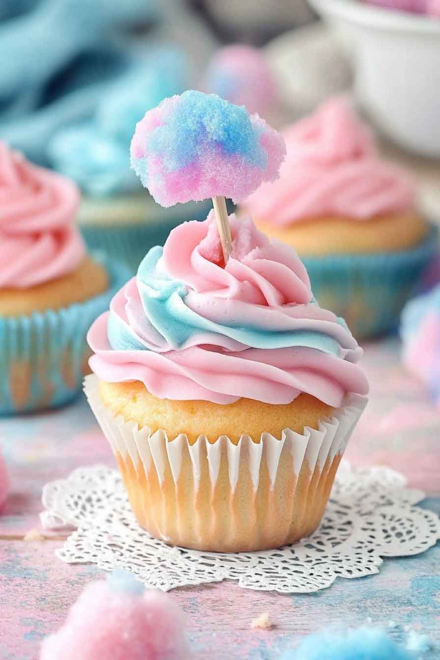 Cotton Candy Cupcakes Recipe