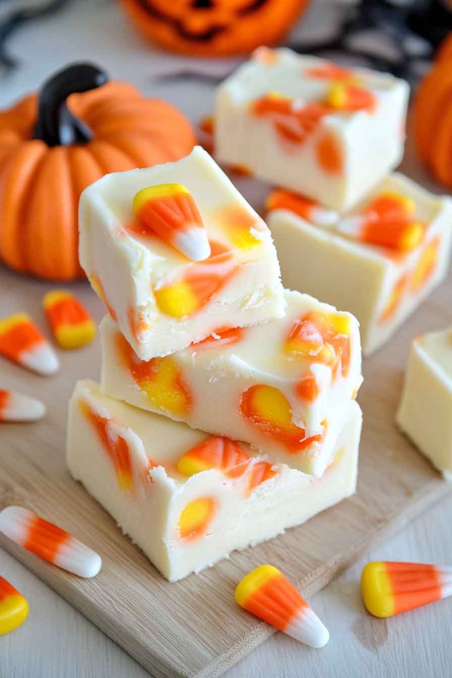 Easy Candy Corn Fudge