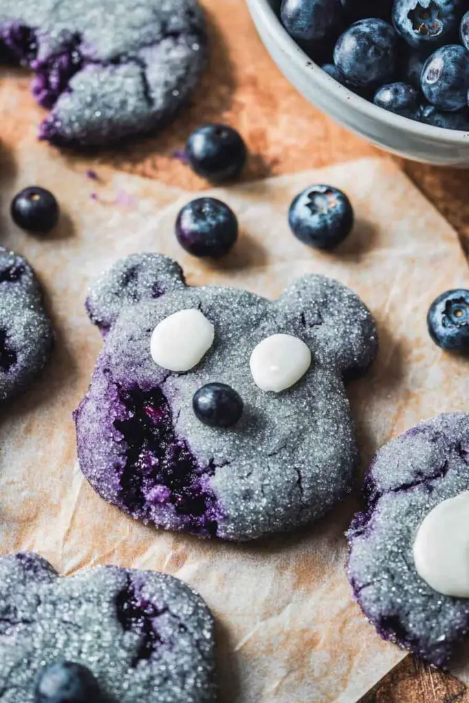 Ingredients for Gooey Blueberry Sugar Cookies