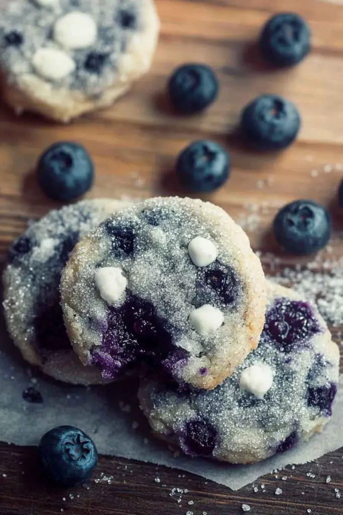 Gooey Blueberry Sugar Cookies
