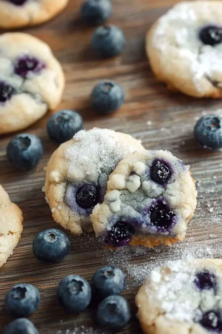 Gooey Blueberry Sugar Cookies