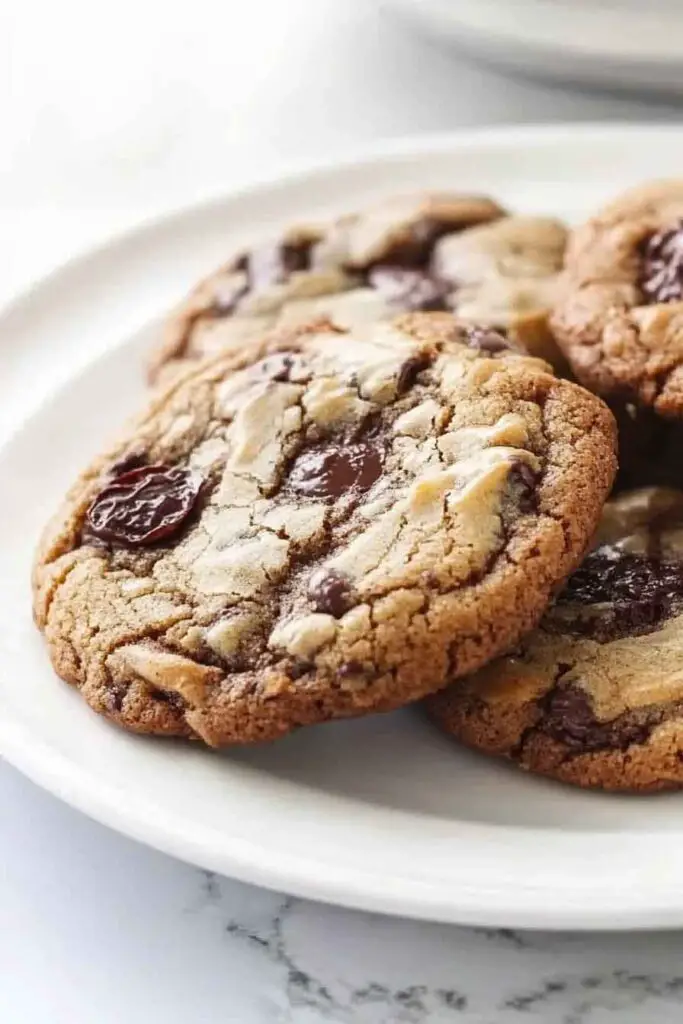 Ingredients for Gooey Chocolate Cherry Cookies