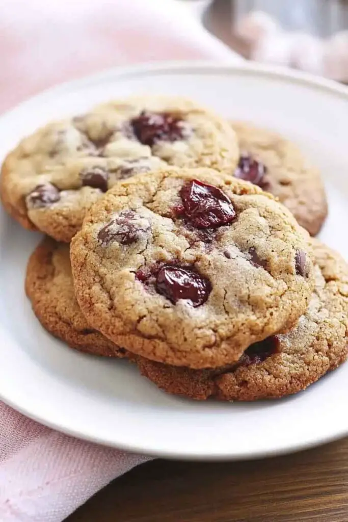 Gooey Chocolate Cherry Cookies