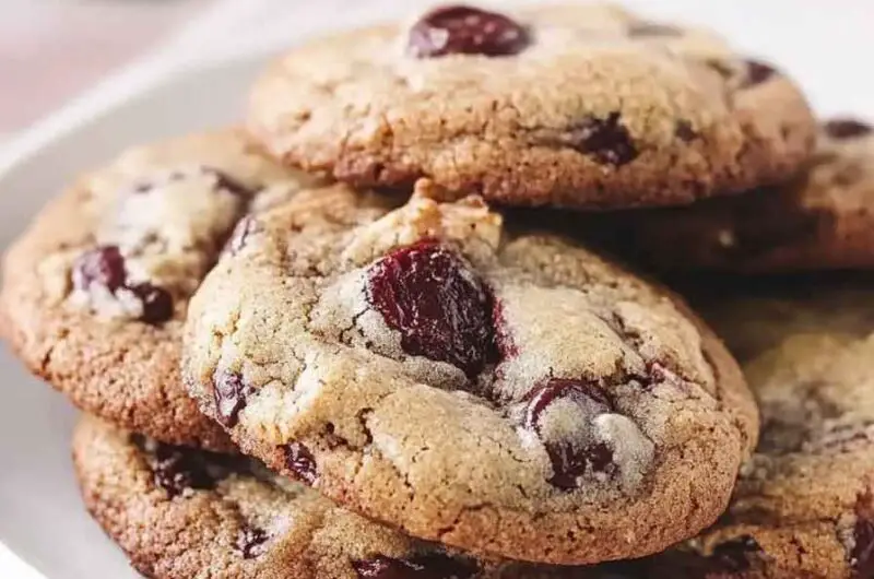 Gooey Chocolate Cherry Cookies