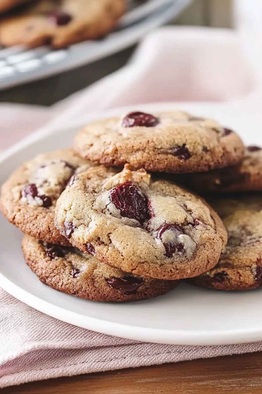 Gooey Chocolate Cherry Cookies