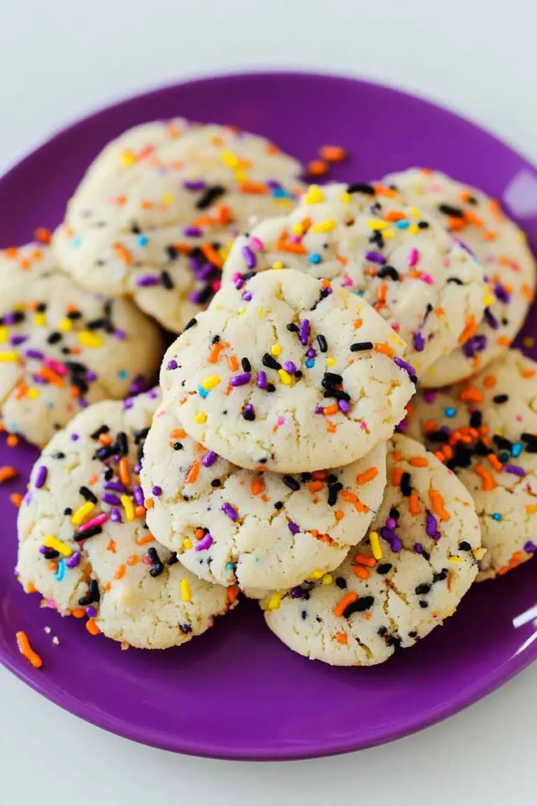 Halloween Funfetti Cake Mix Cookies