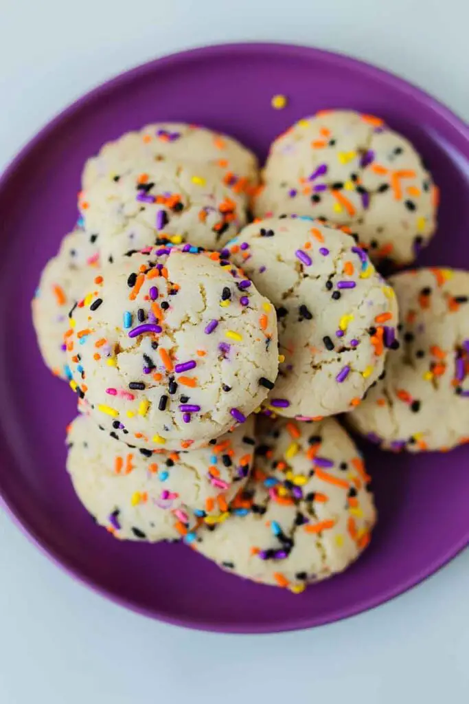 How to Make Halloween Funfetti Cake Mix Cookies