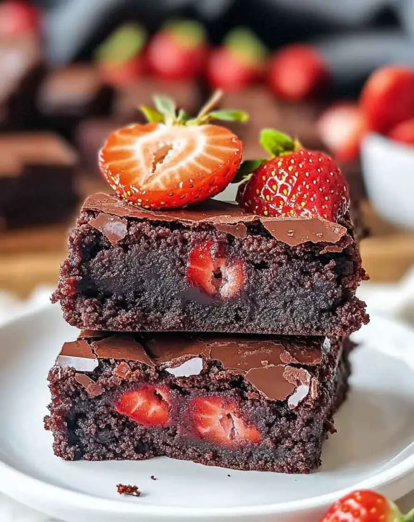 How to Make Luscious Chocolate Strawberry Brownies