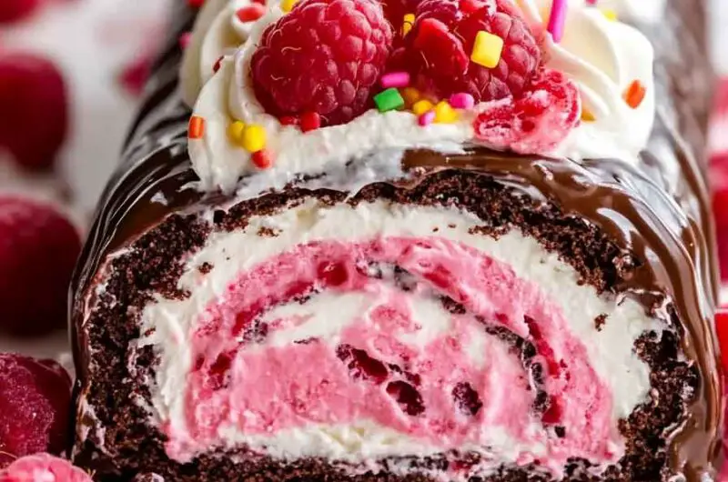 Neapolitan Millionaire Roll Cake