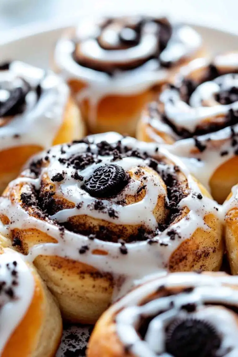 Oreo Stuffed Cinnamon Rolls