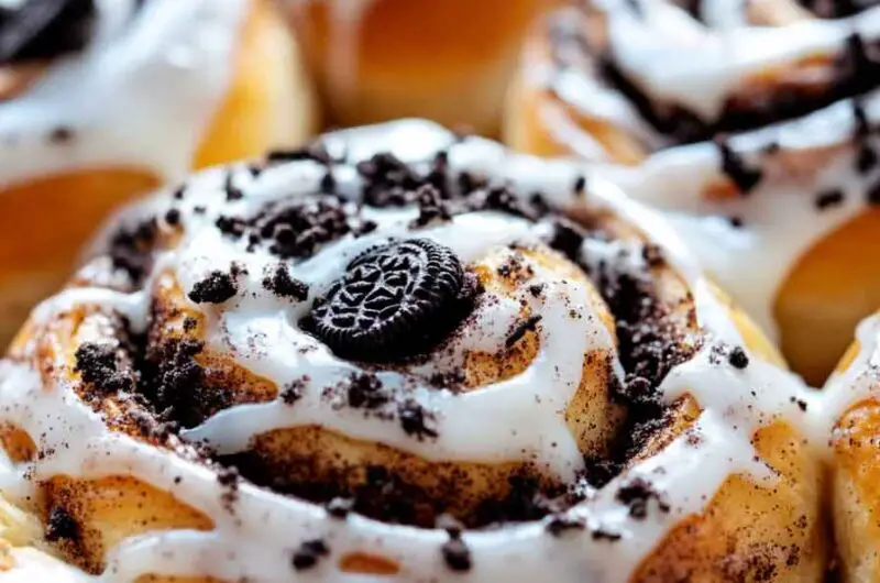 Oreo Stuffed Cinnamon Rolls
