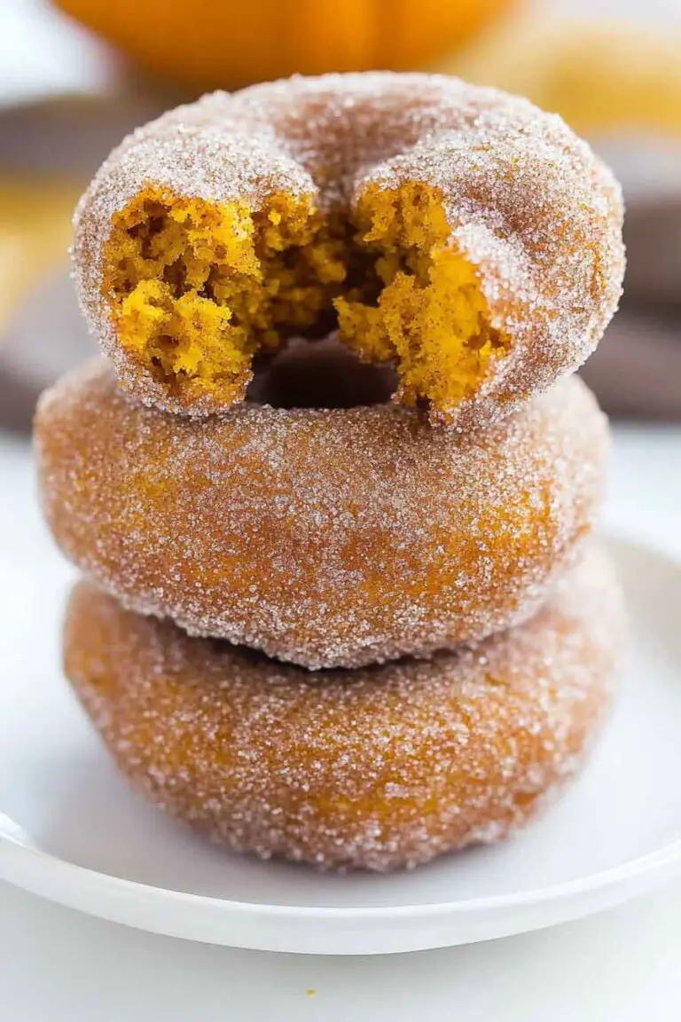 Pumpkin Cinnamon Sugar Donuts