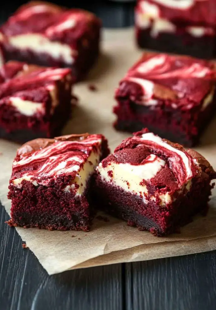 Red Velvet Cheesecake Brownies