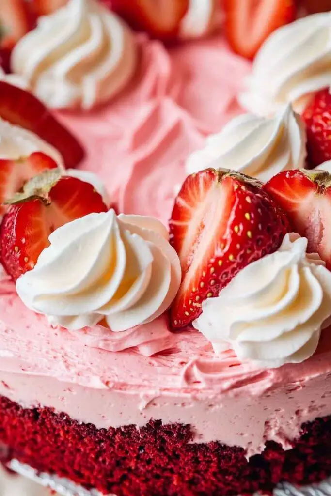 How to Make Red Velvet Strawberry Cheesecake