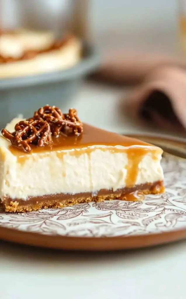 Salted Caramel Pretzel Cheesecake (2)