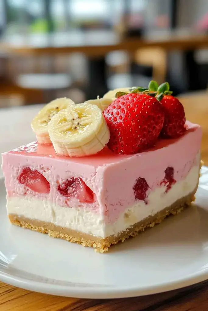 Strawberry Banana Delight Cheesecake