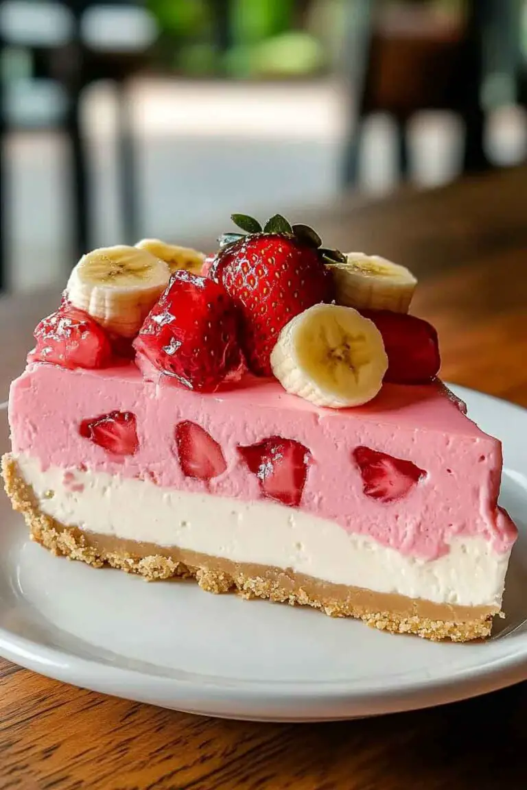Strawberry Banana Delight Cheesecake