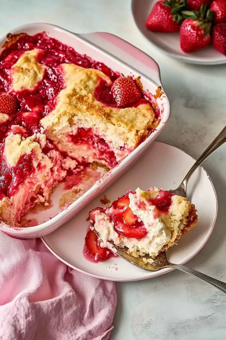 Strawberry Cheesecake Dump Cake