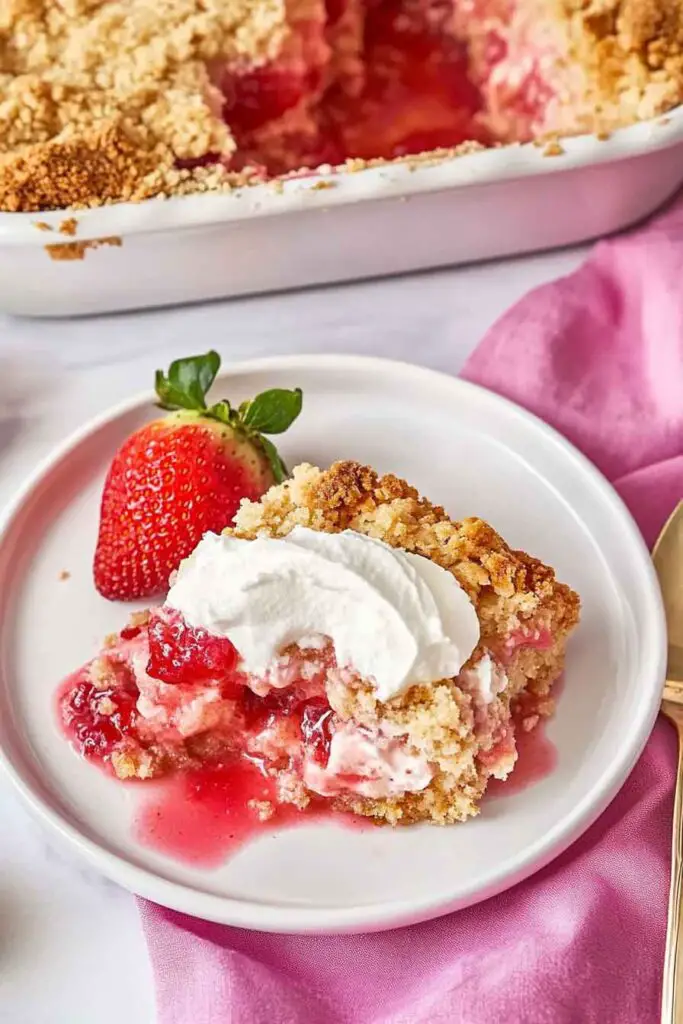 How to Make Strawberry Cheesecake Dump