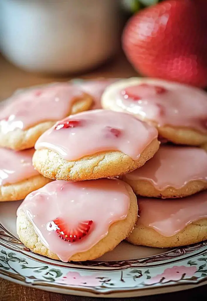 Ingredients for Strawberry Glaze Cookies Delight