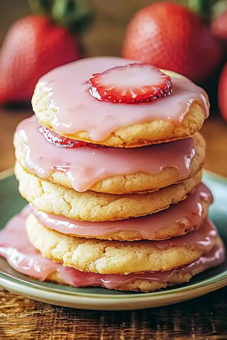 Strawberry Glaze Cookies Delight